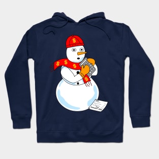 Snowman Accountant Hoodie